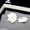 Painted Flower Stud Tops Pair