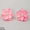 Painted Flower Stud Tops Pair