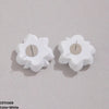 Painted Flower Stud Tops Pair