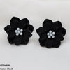 Painted Flower Stud Tops Pair