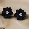 Painted Flower Stud Tops Pair