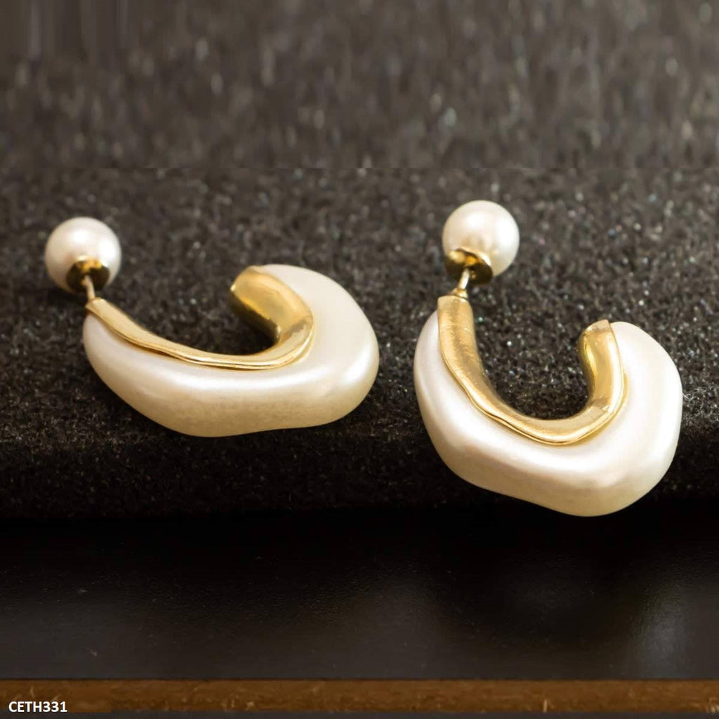 Curved Bead Tops Pair