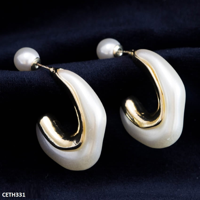 Curved Bead Tops Pair