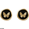 Painted Butterfly Stud Tops Pair