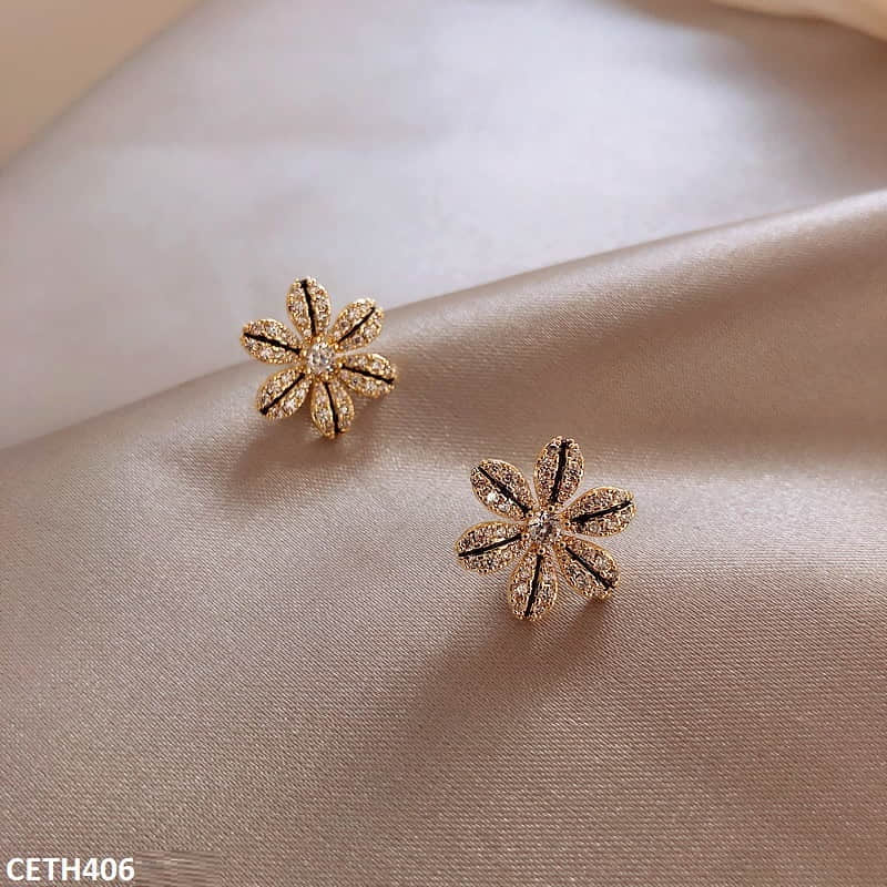 Flower Stud Pair