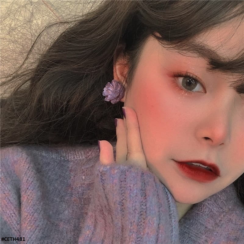 Flower Stud Ear Tops Pair