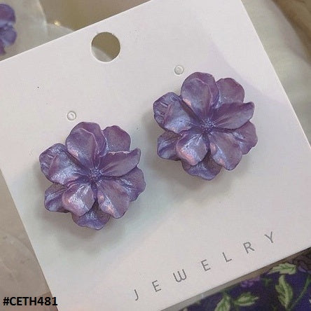 Flower Stud Ear Tops Pair