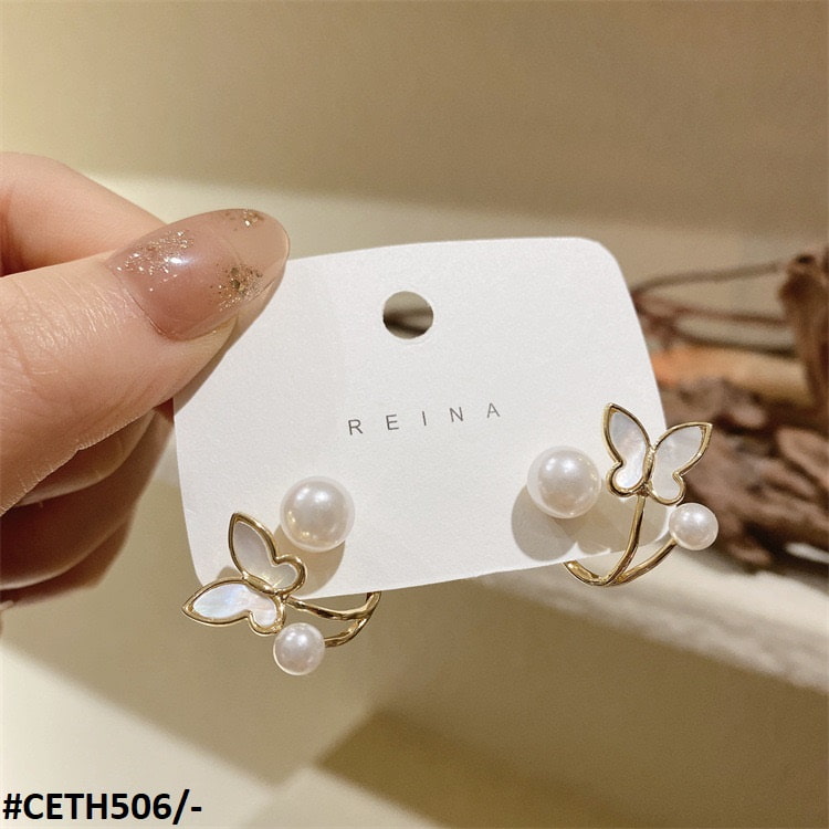 Butterfly Stud Tops Pair
