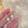 Zigzag/Pearl Stud Tops Pair