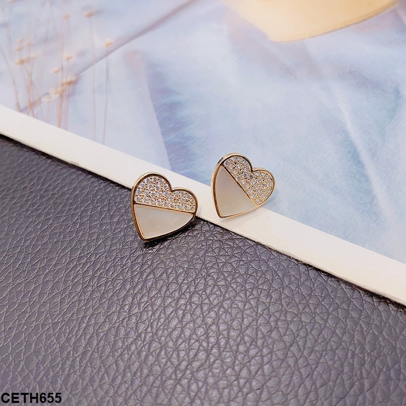 Heart Ear Tops Pair