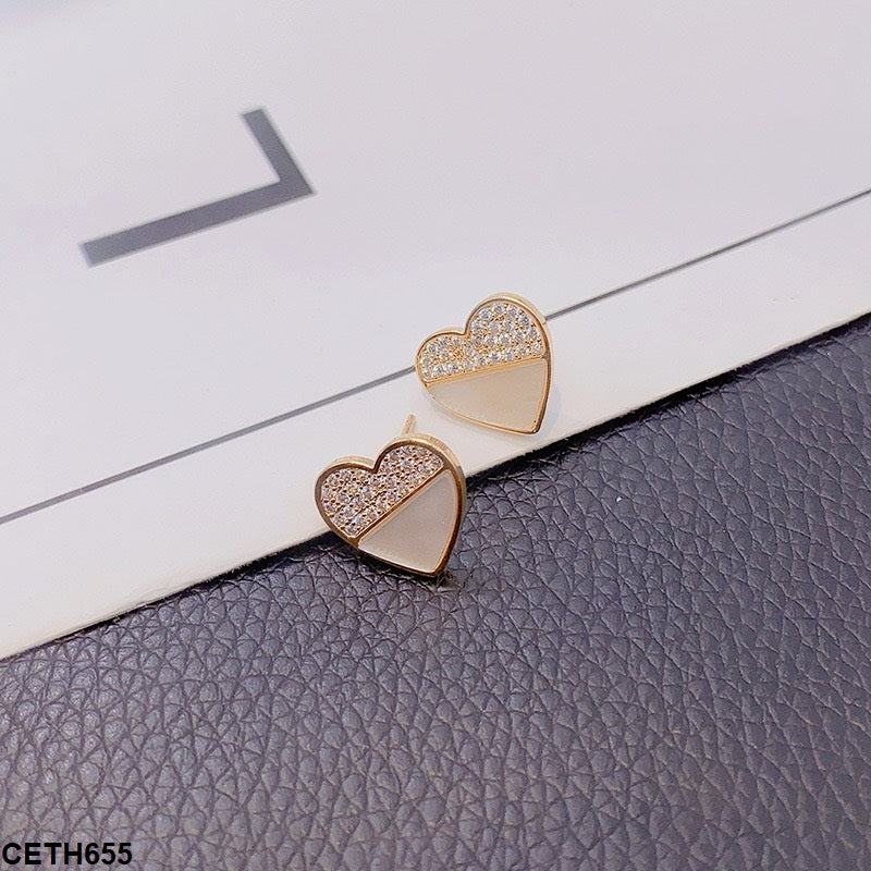 Heart Ear Tops Pair