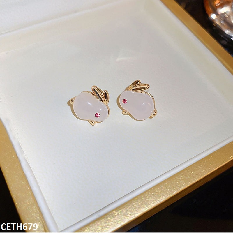 Rabbit Stud Tops Pair