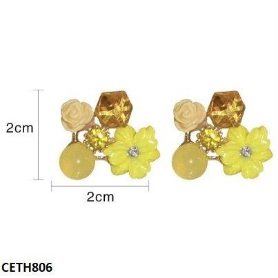 Rose Flower Tops Pair