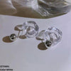 Transparent Round Cut Tops Pair
