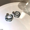 Transparent Round Cut Tops Pair