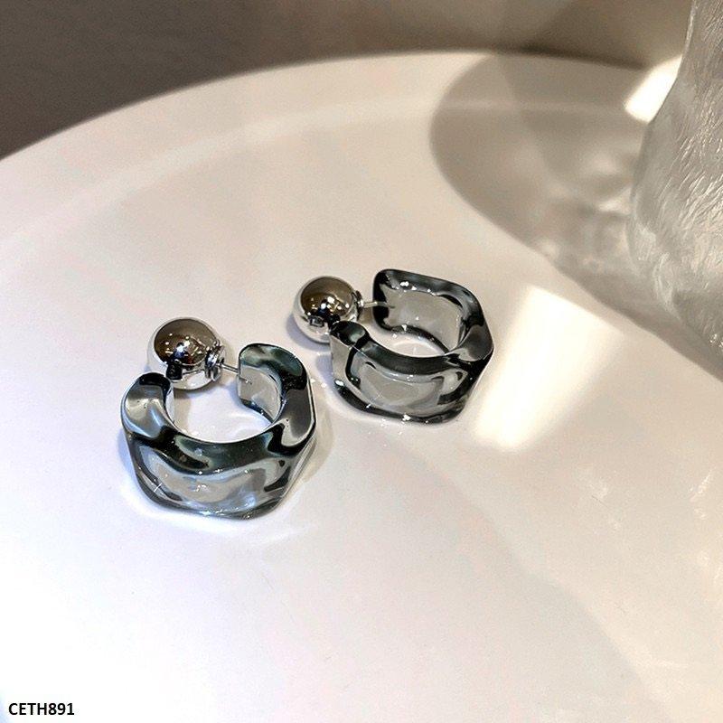Transparent Round Cut Tops Pair