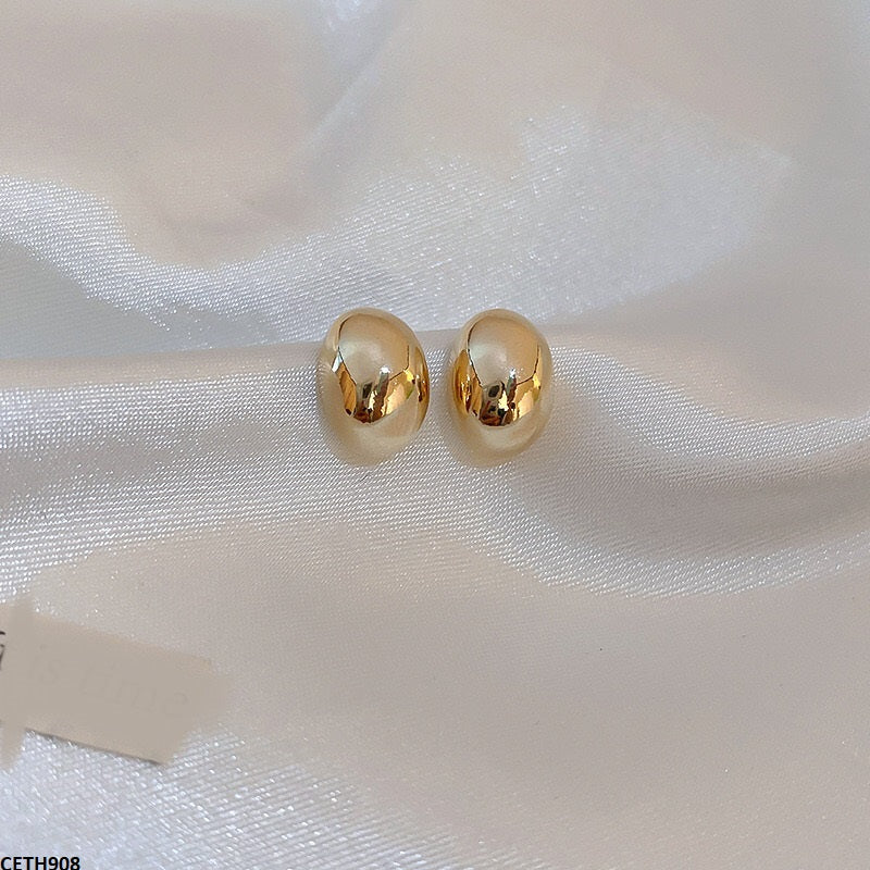 Mate Press Cup Ear Stud Tops Pair
