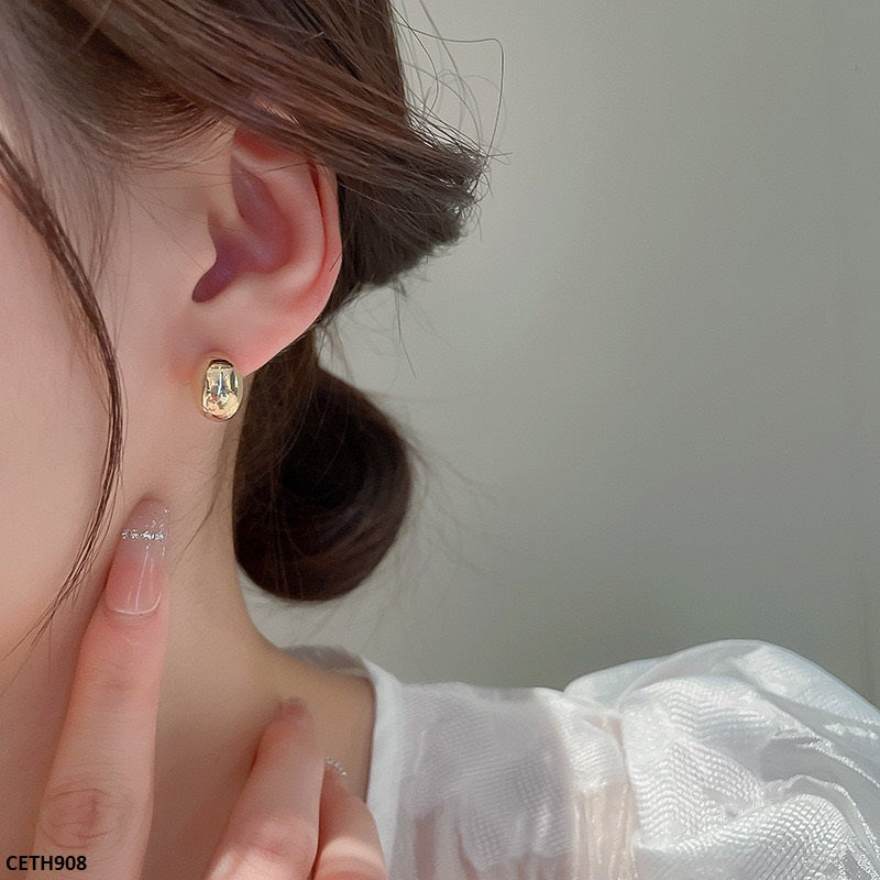 Mate Press Cup Ear Stud Tops Pair