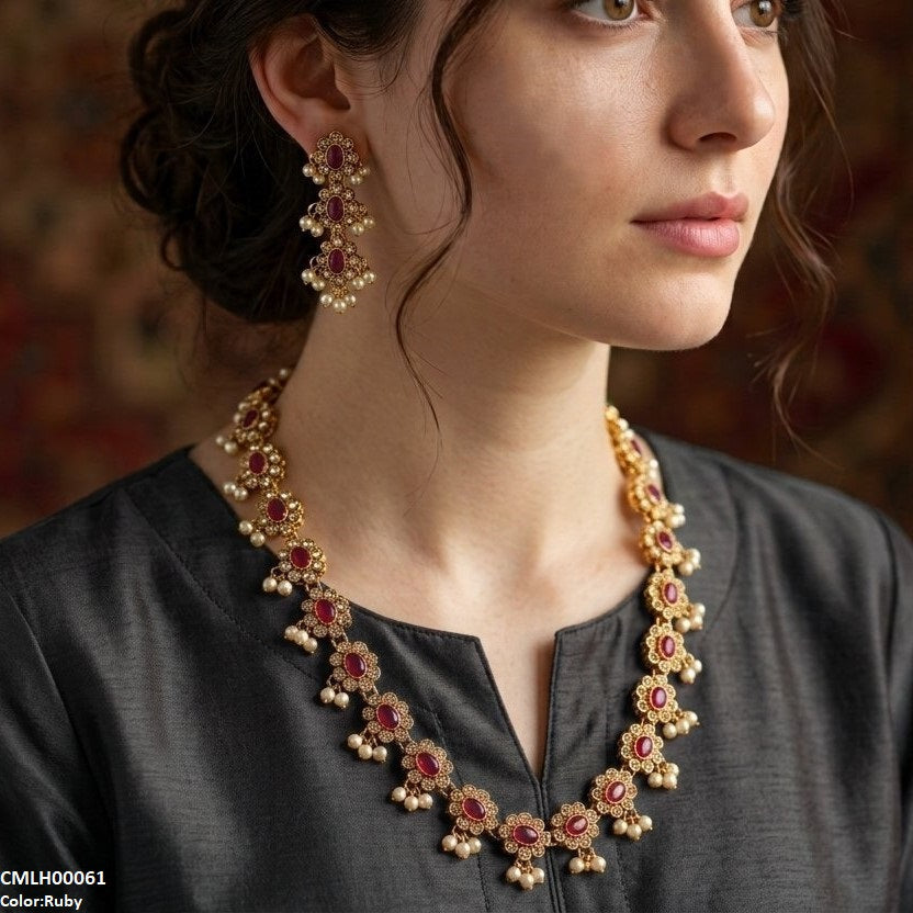 Oval Stone Mala Set
