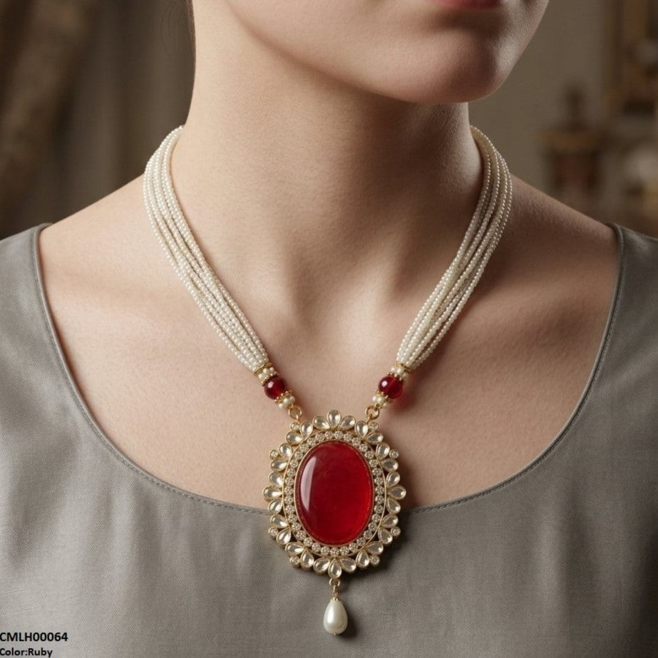 Oval/Tear Pearl Drop Mala