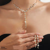 Circle/Square Necklace Set
