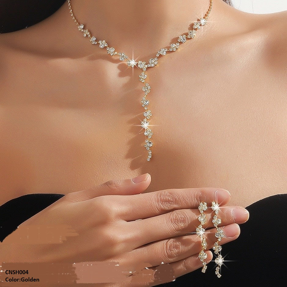 Circle/Square Necklace Set