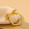 Double Flower Ring Adjustable