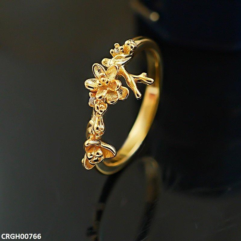 Double Flower Ring Adjustable