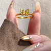 Double Butterfly Ring Adjustable