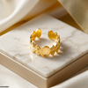 Stainless Steel Oval Vintage Ring Adjustable
