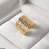 Stainless Steel Wide Dome Ring Adjustable
