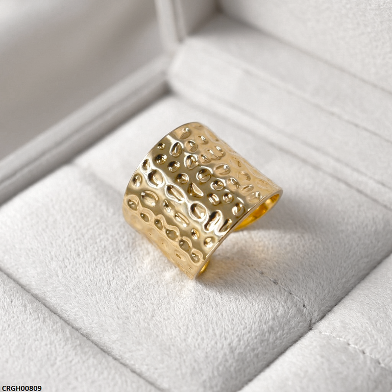 Stainless Steel Wide Dome Ring Adjustable