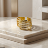 Stainless Steel Round Snack Ring Adjustable