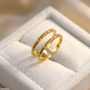Stainless Steel Double Layer Ring Adjustable