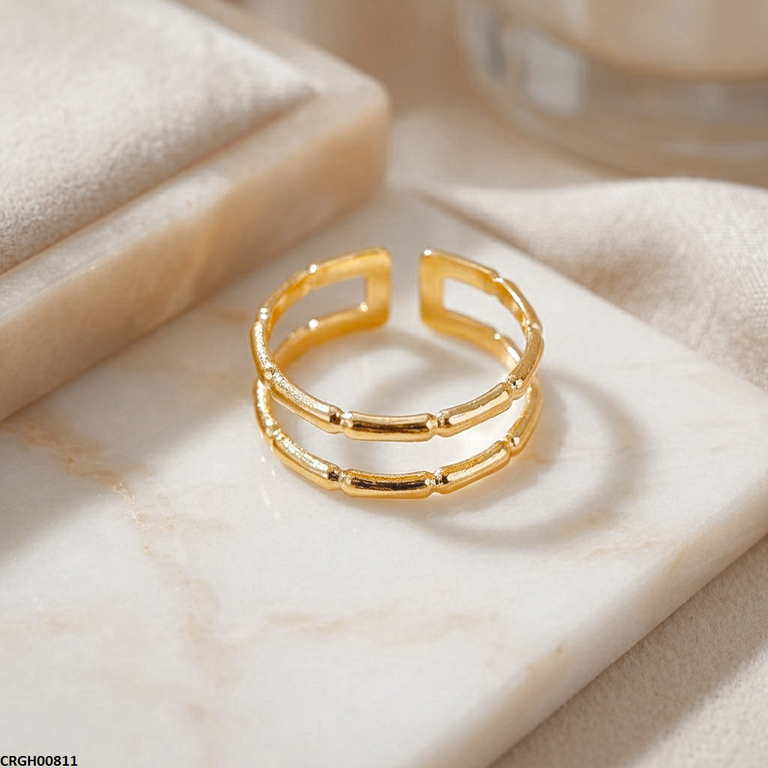 Stainless Steel Double Layer Ring Adjustable