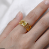 Stainless Steel Oval/Square Ring Adjustable