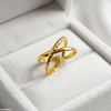 Stainless Steel Double Loop Ring Adjustable