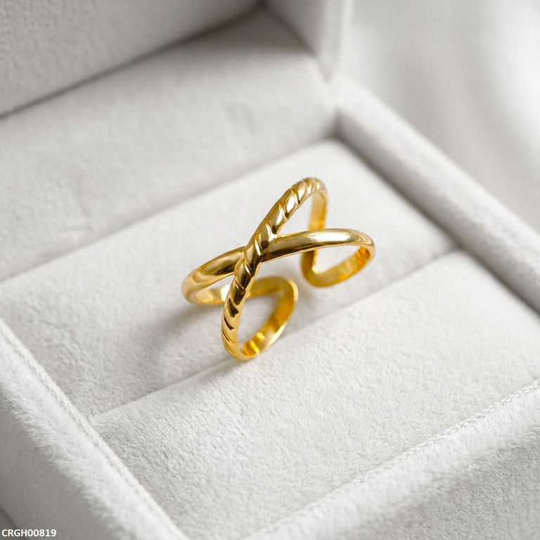 Stainless Steel Double Loop Ring Adjustable