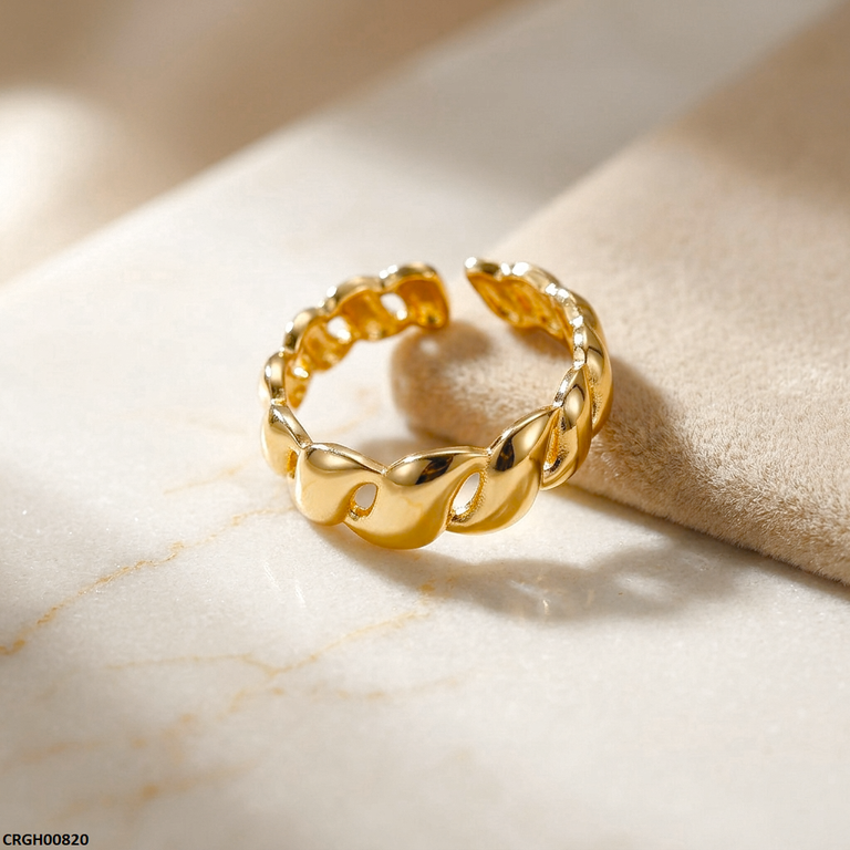 Stainless Steel Chain Link Ring Adjustable