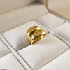Wide Dome Stainless Steel Ring Adjustable
