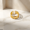 Star Burst Stainless Steel Ring Adjustable