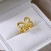 Butterfly Stainless Steel Ring Adjustable