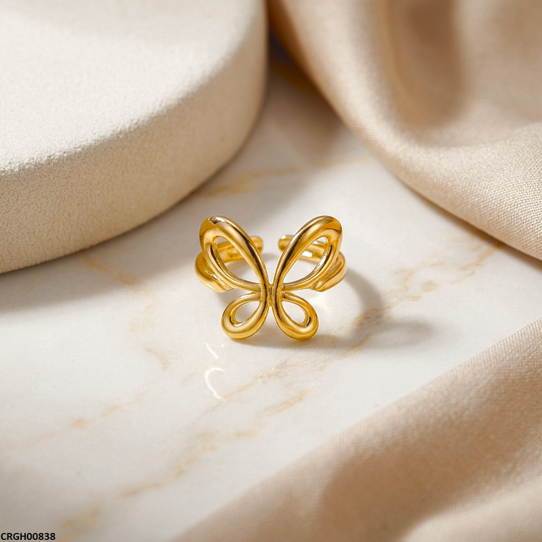 Butterfly Stainless Steel Ring Adjustable