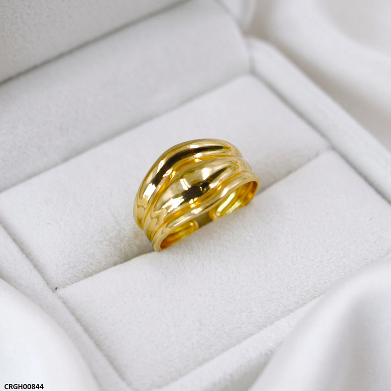 Crown Bold Stainless Steel Ring Adjustable