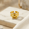 Crown Bold Stainless Steel Ring Adjustable
