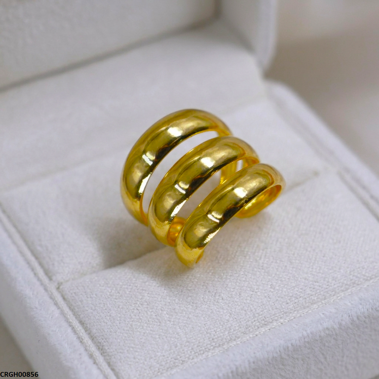 Triple Layer Stainless Steel Ring Adjustable
