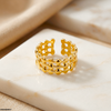 Golden Net Stainless Steel Ring Adjustable