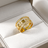 Stainless Steel Triple Layer Ring Adjustable