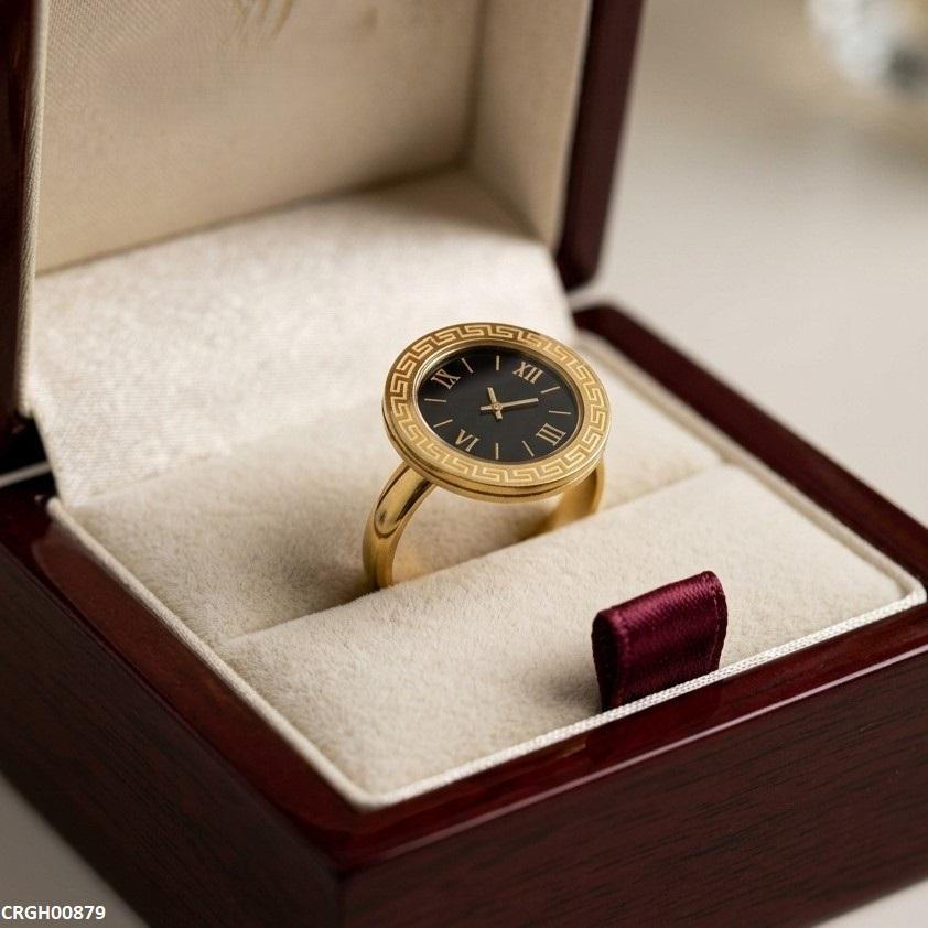 Round Watch Design Stainless Steel Ring Adjustable