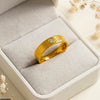 Round Stainless Steel Oval Vintage Ring